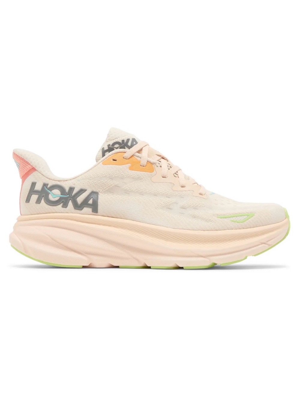Hoka Clifton 9 Road-Running Shoes in Vanilla Astral